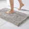 MIULEE Badematte 60x90 cm Hellgrau – Super Saugfähiger Badteppich Weich & rutschfest, Waschbarer Badezimmerteppich aus Chenille Mikrofaser für Dusche & WC – Pflegeleichter Badvorleger für Zuhause