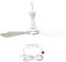 rongweiwang Deckenventilator, hängende Ventilatoren, stumm, 6 Blätter, USB betrieben, im Freien, großer Niederspannungs Kleinhaushalt, Camping, Wohnzimmer, Typ3