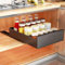 SAYZH Cajón Telescópico, Cajón Deslizante Para Alacena, Cajón de Cocina Extensible Desplegable, Sin Necesidad de Taladrar Ni Clavar (Negro, 30 cm de Ancho x 53 cm de Profundidad x 8 cm de Alto)