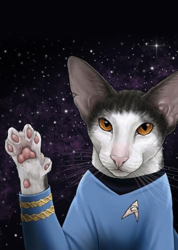 Displate Star Trek Metallposter Star Trek Poster Star Trek Geschenke Star Trek Game Poster Star Trek Deko Star Trek - Star Trek Cats Star Trek Cats 15 Poster 32x45cm