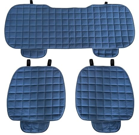 Auto Accessori Lupex Coprisedile Seduta 3 pezzi Universale Auto | Protezione Sedile 2 Anteriore e 1 Posteriore | Protector Comfort Automotive Cuscino Interni (Blu Chiaro)