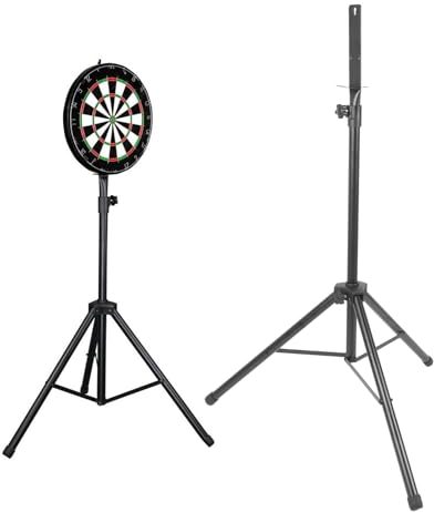 Jiawu Stativ-Dartscheibenständer, Tragbar, auf Reisen, Höhenverstellbar von 48 Bis 78,7 Zoll, mit Edelstahlkonstruktion für Zuhause, Outdoor, Kneipen, Übungsplätze