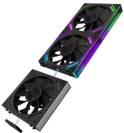 G120Pro Reverse Computer Case Fans, Triple Pack Daisy Chain PC Fans,PWM ARGB 120mm Case Fan, Suitable for Computer Case & CPU Cooling.
