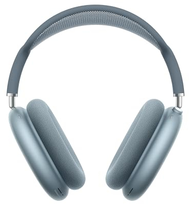 Apple AirPods Max Kabellose Kopfhörer, aktive Geräuschunterdrückung auf Pro Level, Transparenzmodus, personalisiertes 3D Audio, USB-C Ladecase, Blau