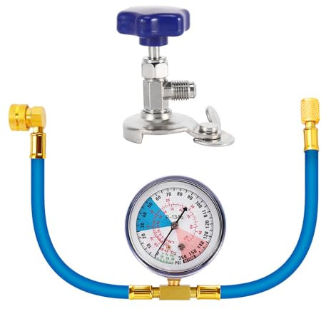 R134A Manguera de Carga de Refrigerante para Aire Acondicionado, Manguera de Llenado de Refrigerante para Automóvil, Refrigerante Adaptador de Manguera de Aire Acondicionado