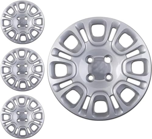 Kit SERIE 4 BORCHIE - 4 COPRICERCHI COPPE RUOTA 14 PER FIAT PANDA 12-> TIPO B