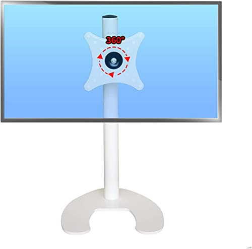 WOTZOV Soporte de TV de sobremesa, Soporte de TV de Movimiento Completo con diseño de Base de Metal en Forma de U, Ajuste de ángulo de inclinación de 15°, Base de TV de sobremes，B