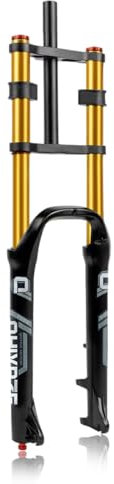 Fourche de VTT Fat Bike 26 pouces, pneus 4 pouces, fourche suspendue pour VTT, débattement 150 mm, fourche pneumatique pour vélo électrique, rebond réglable avec verrouillage, fourche avant droite, d