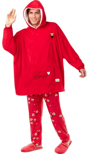 Funidelia Elmo - Sesamstraße für Männer und Frauen, Offizielle Lizenz, One Size, Sesamstraße, Filme & Serien. Merchandising für Weihnachten und Geburtstage.
