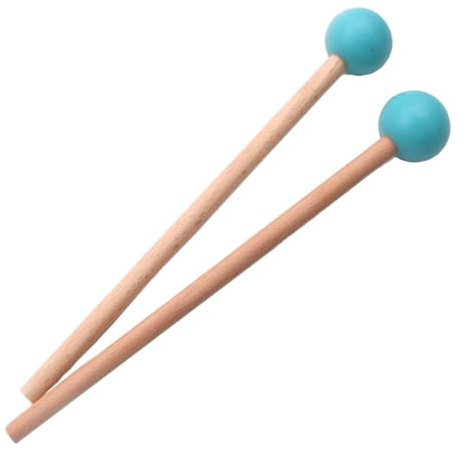 2pcs Drum Mallets 7, 28 Zoll Holzgriff Gummiquaden professionelle Xylophon -Stöcke tragbare Timpani -Schlägelmälle für Kinder und Erwachsene Hammer