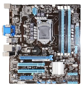 WLTDYZZLDN Placa Base Fit For ASUS P8B75-M con chipset Intel B75, zócalo LGA 1155, 4 DIMM DDR3, 32 GB, PCI-E 3.0 for Core i7, i5, i3 Placa Bases