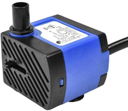 CHANCS Mini-pompe de fontaine AC 220 V 3 W 47 GPH Pompe à eau submersible 1,8 ft de hauteur de refoulement pour petit aquarium