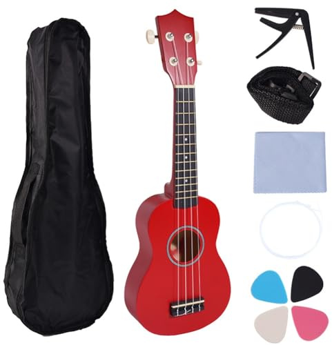 Bosiyrggrl E 21-Inch Mini Ukulele, Entry-Level for Beginners, Four-String Small Guitar, Children'S Musical Instrument