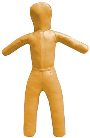 Gralara 110 cm Große, Unbefüllte, Vielseitige Trainingspuppe für Kinder Wrestling, Kickboxen, Professionelle Boxpuppe Aus PU, Gelb