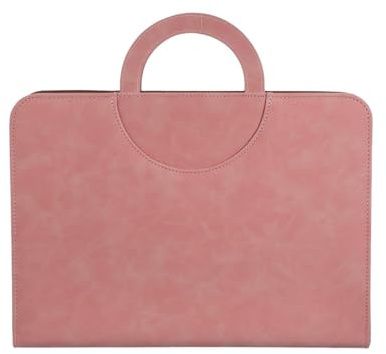 DOITOOL Organiseur de Documents Bébé avec Fermeture Éclair et Dragonne, Carnet de Grossesse 13,58 X 9,84 X 1,42 Rose Miroir, Porte-documents Maternité pour Rapports de Contrôle