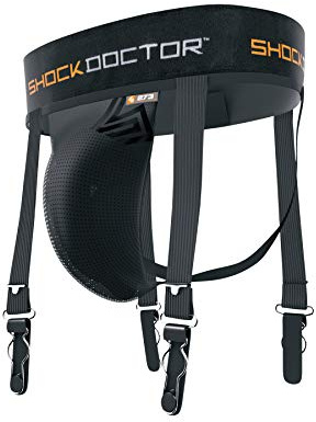 Shock Doctor Hockey Athletic Supporter Jock Strap with Cup Pocket (Cup Not Included)