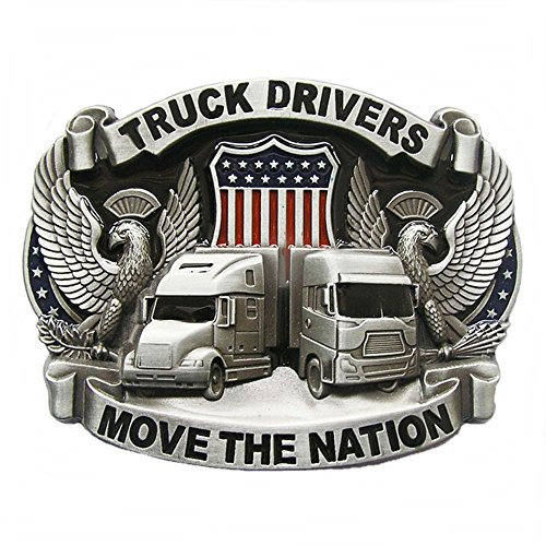 AW-Collection Gürtelschnalle Buckle Gürtelschliesse Truck Driver Move the Nation Trucker