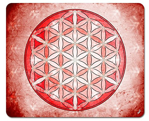 1art1 Mandalas La Fleur De Vie, L'Élement Air Tapis De Souris 23x19 cm