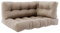 Vicco Palettenkissen Set Flocken, Outdoor Kissen, Sand, 120 x 80 cm 3 Teile