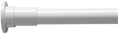 Croydex White Stick 'N' Lock Plus Adhesive or Screw Fix 110 to 183 cm Telescopic Rod