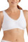 Amoena Damen Frances Front-Closure Leisure Bra BH, weiß, Medium (E/F)