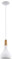 EGLO Pendellampe Sabinar, 1 flammige e Pendelleuchte, Hängelampe aus Stahl und Holz, Farbe: Weiß, braun, Fassung: E27, Ø: 18 cm