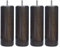 MARGOT 3700527818726 Caméléon Cylindre Lot de 4 Pieds de lit Bois Wengé Hauteur 20 cm