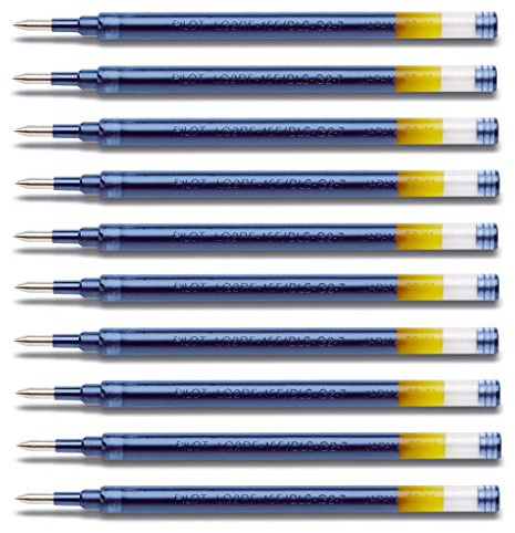 Pilot G2 07 Gel Pen Refill Blue Ink - Set of 10