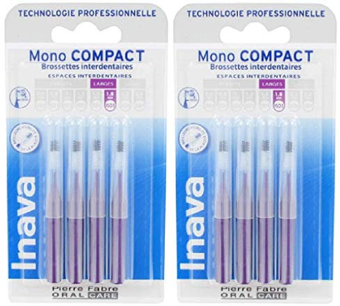 Inava Brossettes Mono Compact Violet 1,8 mm lot de 2 x 4 = 8