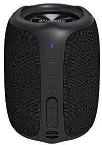 Creative Muvo Play Portable Bluetooth 5.0 Speaker, IPX7 Waterproof for Outdoors, Up to 10 Hours of Battery Life, with Siri and Google Assistant (Black)