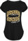 Fashion Star Women Curve Hem Femme Mode Turn Up Sleeve Tops Black Plus Size (UK 24/26)