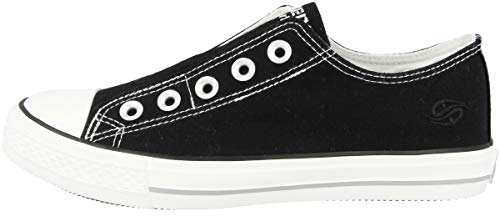 Dockers by Gerli Damen Canvas Sneaker Schwarz EU 38