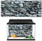 Oyunngs Aquarium Hintergrundbild für Aquarium, 3D-Effekt Steinmauer Gemälde Poster, Unterwasser Wandtattoo Dekoration PVC Kleber Aufkleber(61 * 30cm)