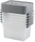 Joyeen 6 Pack Storage Boxes, Plastic Clear Storage Containers with Lids, 6 Liter