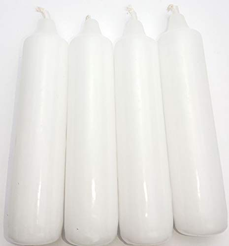 25 x4 Kerzen Adventskerzen weiß ca. 20 x 105 mm 'AK4-18-500' Weihnachtskerzen, Christbaumkerzen, Pyramidenkerzen, Baumkerzen, Kerzen