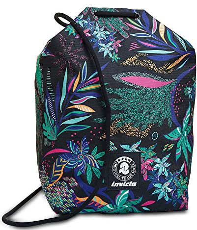 Invicta Sportbeutel, Turnbeutel für Mädchen & Jungen,Mehrfarbig Natur,Einheitsgröße