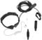 Annadue Tactical Throat Mic Headset Earpiece Scalable Throat Microphone Vibration Walkie‑Talkie Headset Radio Monitor Earpiece Tactical PTT Finger PTT Wrapped