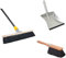 Novaliv Juego de Escoba y Cepillos para Barrer, Recogedor con Borde de Goma, Escoba de Mano de 40 cm, Mango Telescópico, Cerdas Suaves