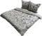 Birsppy Leonado-Vicenti Fleece Bettwäsche 200x200 cm 2X 80x80 cm 3teilig Schnee EIS Kristalle Warme Garnitur Winter Set Bezug Kissen mit Reißverschluss