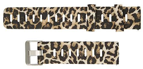 Cinturino Sportivo per Orologio, Cinturini in Silicone Elastici Regolabili Morbidi e Confortevoli per Smartwatch Amazfit GTR 3 Leopardo
