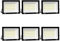 6x 100W LED Foco Exterior, IP66 Impermeable Proyector Foco LED, 3000K Blanco frío Floodlight Led Foco Proyector,100% Iluminación de Seguridad, para Jardín, Patio Pared,Patio, Camino
