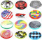 Paket von 12 Disceez flexible Frisbees mit verschiedenen Drucken Serie 1B