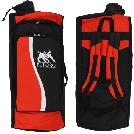 elToro Wave - Rucksack für Bogenschützen, Pfeil und Bogen sicher verstauen mit Schutz, für Recurvebogen Mittelstück und Wurfarme (Rot)