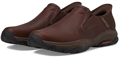 Skechers herr, Röd/Brun, 8 US
