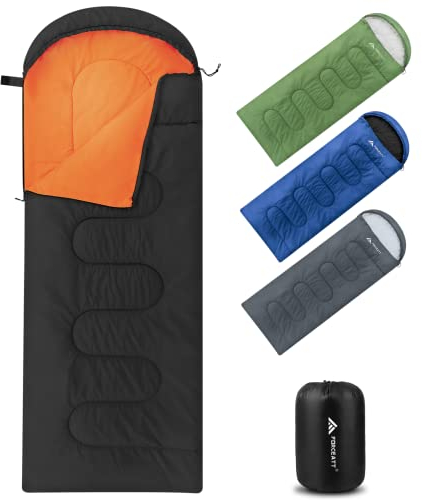 Forceatt Schlafsack Outdoor Schlafsack kleines packmaß Sommerschlafsack Deckenschlafsack Camping, Reise, Festival Geeignet für Verschiedene Jahreszeiten(1.2KG)