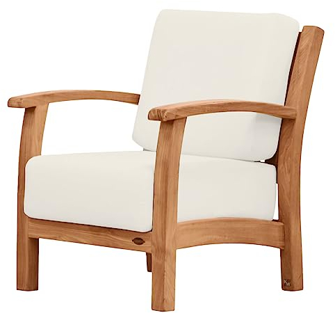 Kai Wiechmann Teak Loungesessel Massivholz inkl. Sitzkissen Premium