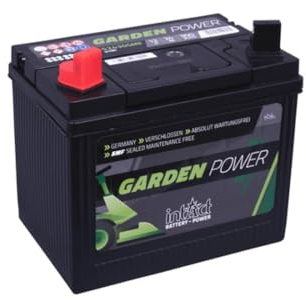 intAct Garden-Power 52340SMF Batterie 12 V 24 Ah 300 A, batterie fermée et sans entretien pour tracteurs à gazon et tondeuses autoportées, dimensions (L x l x h) : 196 x 130 x 184 mm, pôle positif à