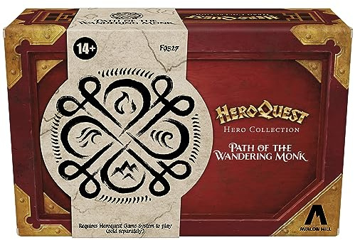 HeroQuest Hero Collection Path of the Wandering Monk Extension pour jeu de plateau avec 2 figurines détaillées, nécessite le jeu HeroQuest pour jouer, à partir de 14 ans, version anglaise