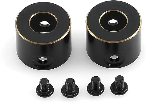 Schwarze Beschichtung Messing Hinterachse Rohr Kappe für Axial SCX10 PRO 1/10 RC Crawler Antriebswelle Cups Upgrade Teile Gegengewicht Abdeckung