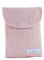 mi bollito – Bolsa organizadora de pañales y toallitas de bebé, tejido gofrado 100% algodón, cierre rápido tipo velcro, práctica y elegante. (Rosa pastel)